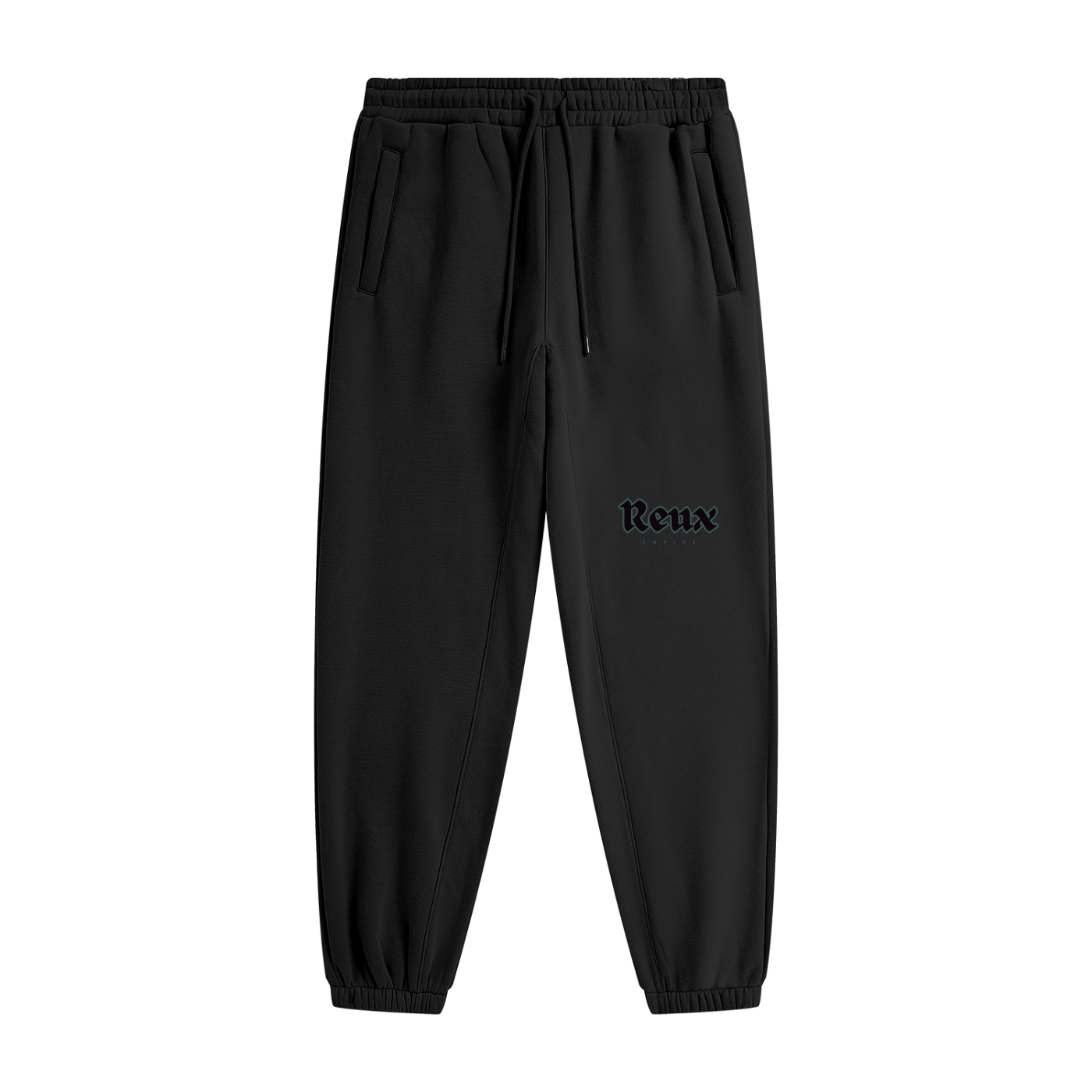 Cuffed Heavyweight logo Joggers (faded blue)