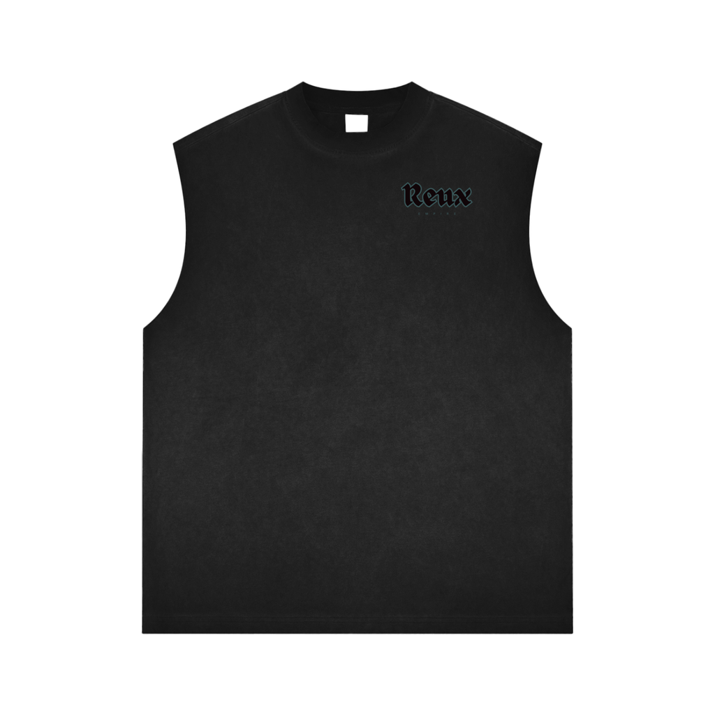 Reverse Washed Tank. SourBtch (faded blue)