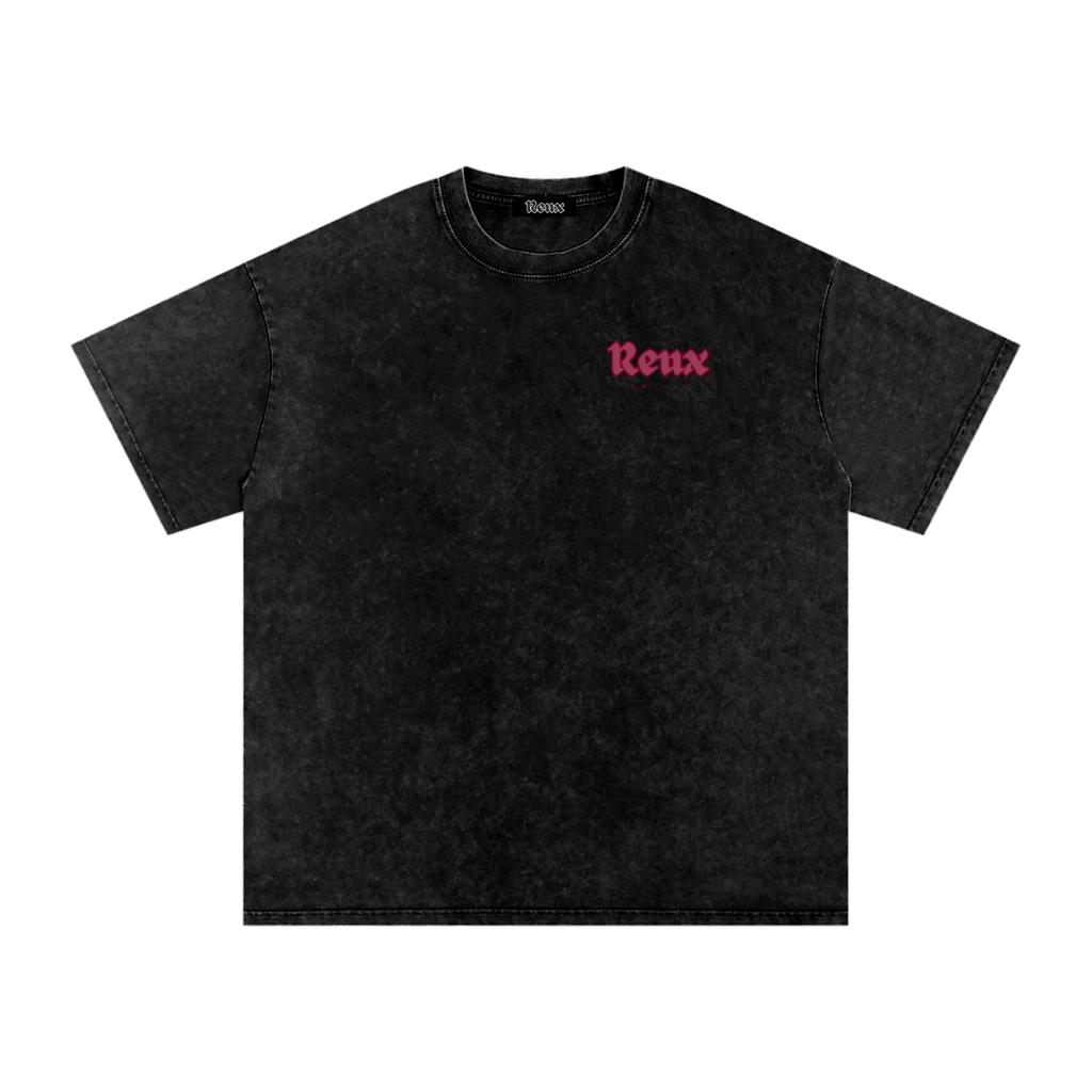 Snow Washed Oversized Tee: Hyena