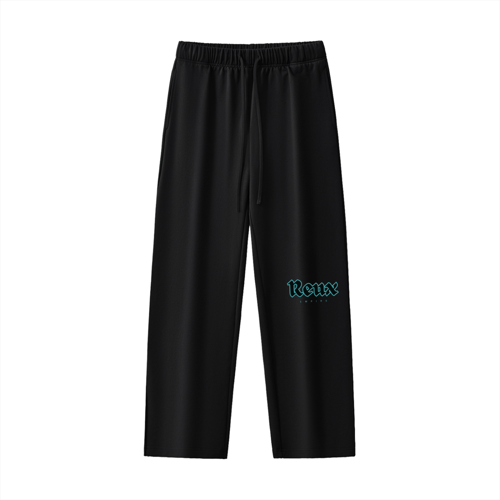 Heavyweight Straight-Leg Logo Sweatpants (electric blue)