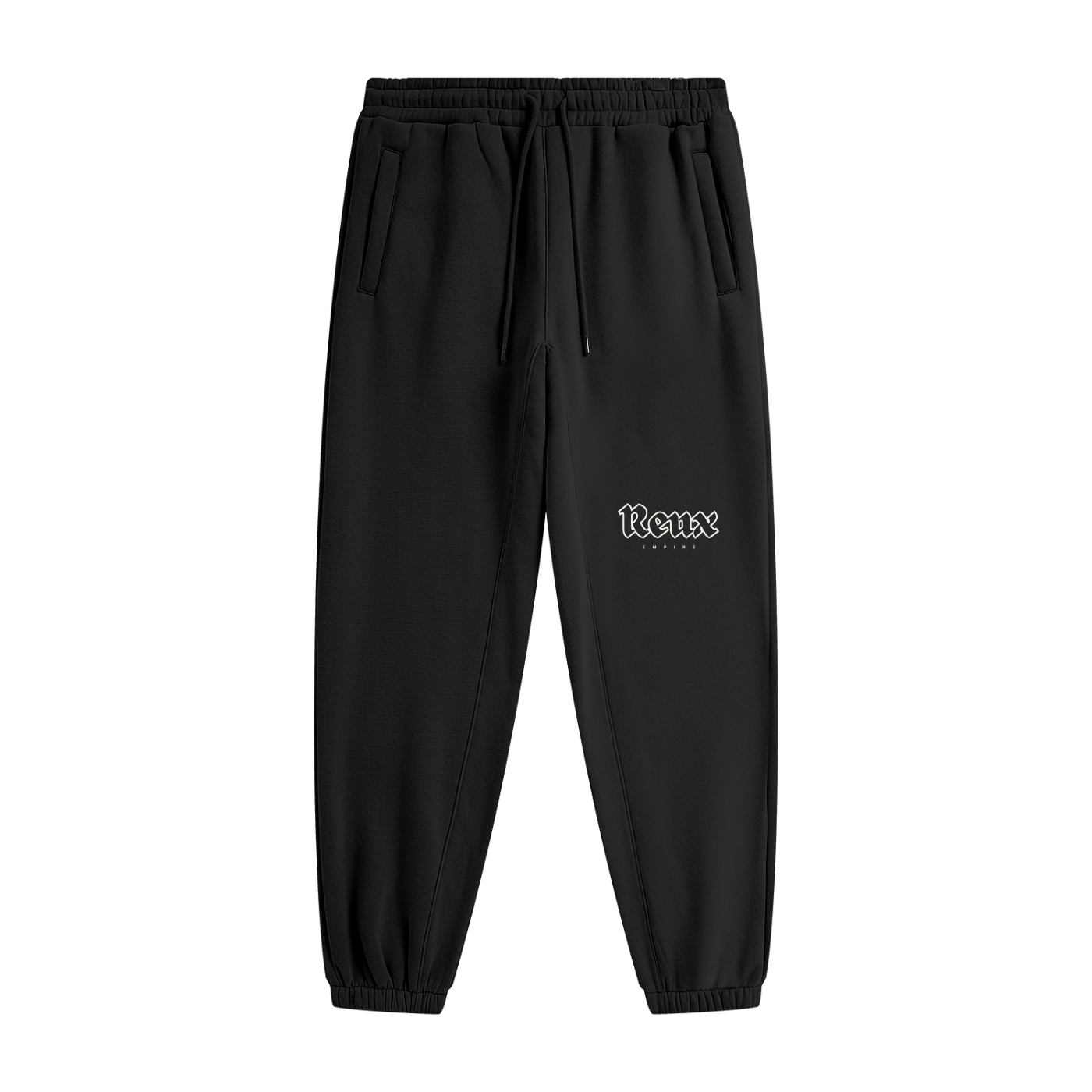 Cuffed Heavyweight logo Joggers (white)