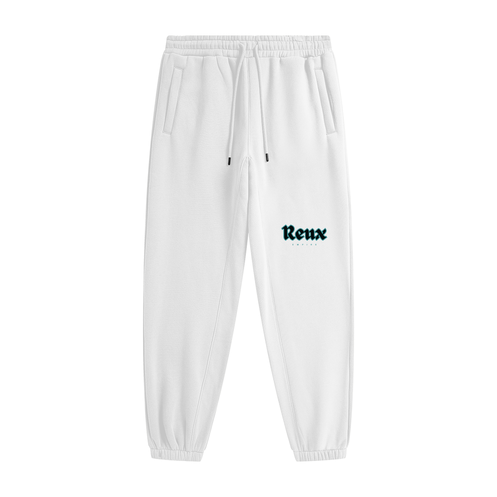 Cuffed Heavyweight logo Joggers (electric blue)
