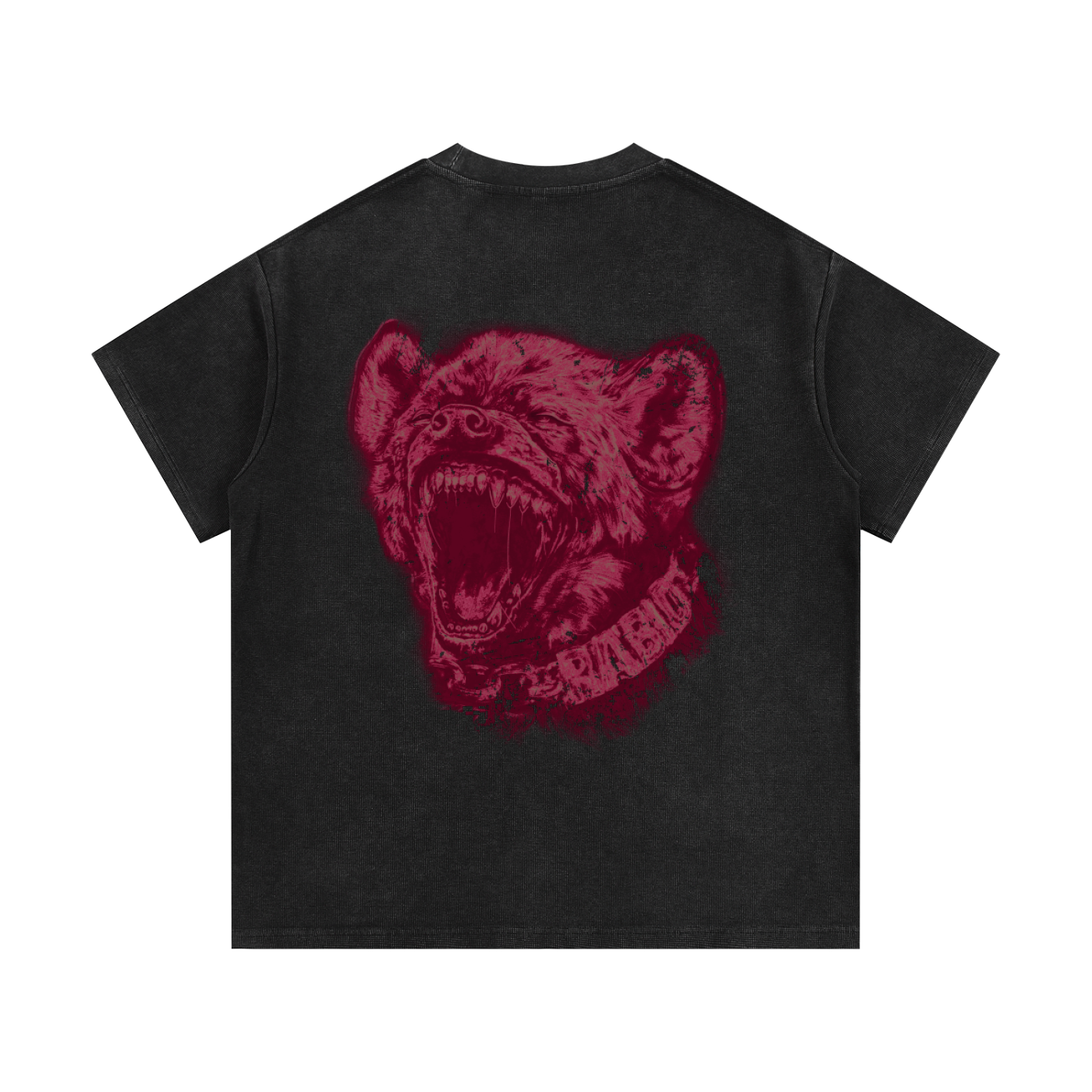 Waffle Knit Tee. Hyena