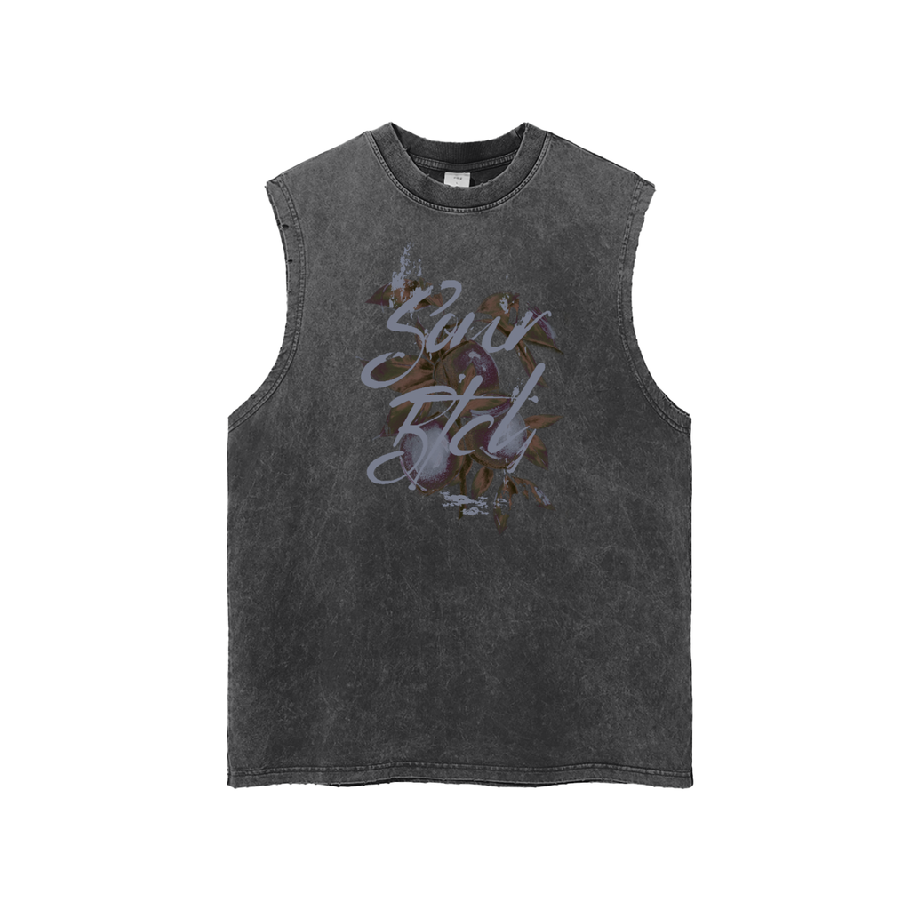Snow Washed Sour Btch (blue) Tank