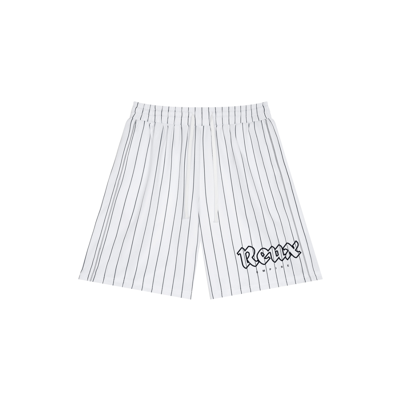 Striped Loose Fit white Shorts