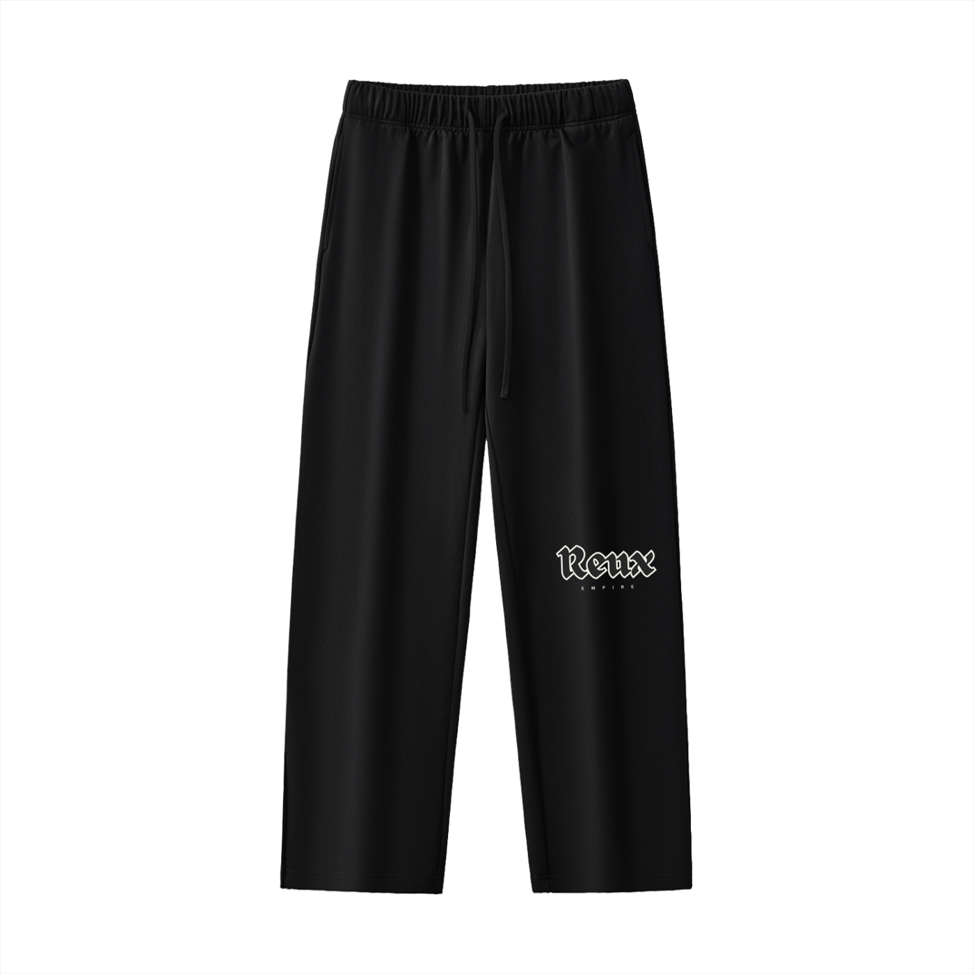 Heavyweight Straight-Leg Logo Sweatpants (white)