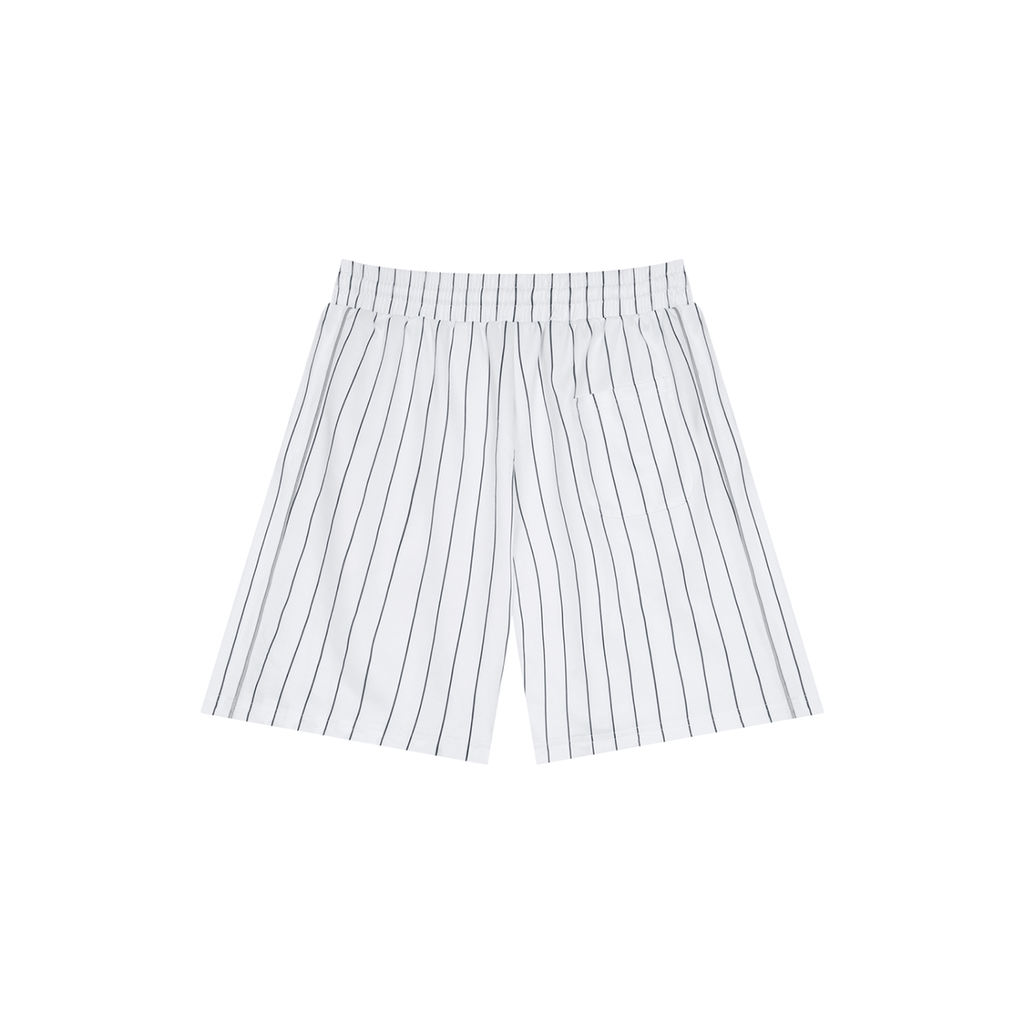 Striped Loose Fit white Shorts