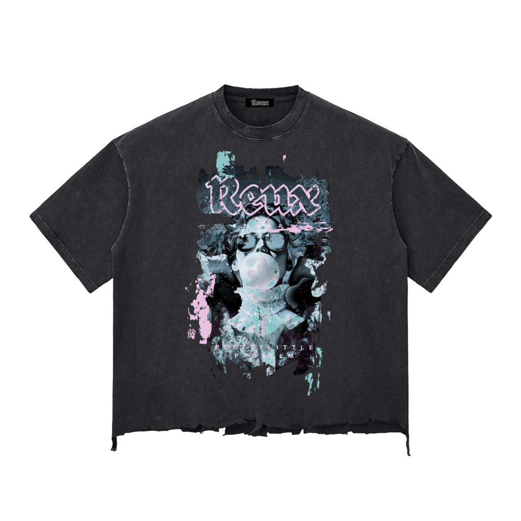 Pretty little problem Raw-Hem Boxy Tee