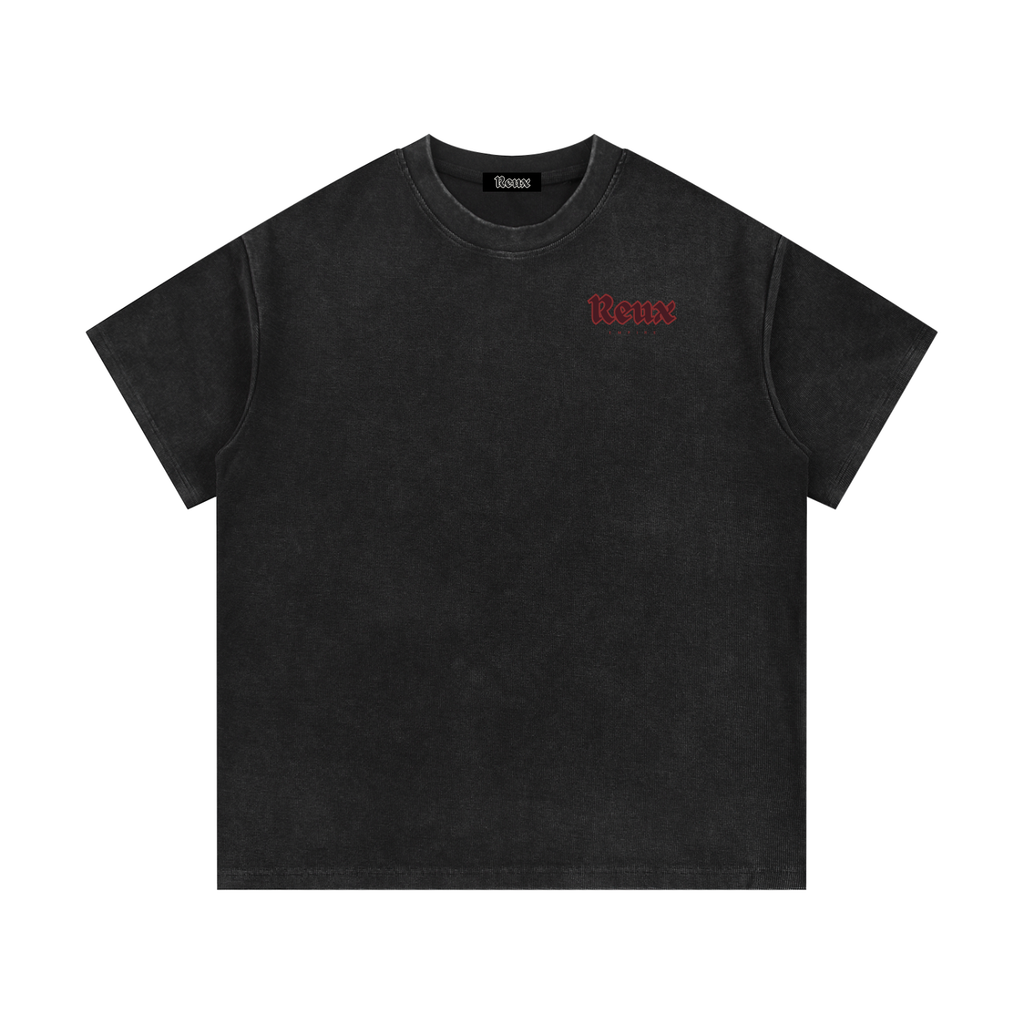 Waffle Knit Tee. Hyena