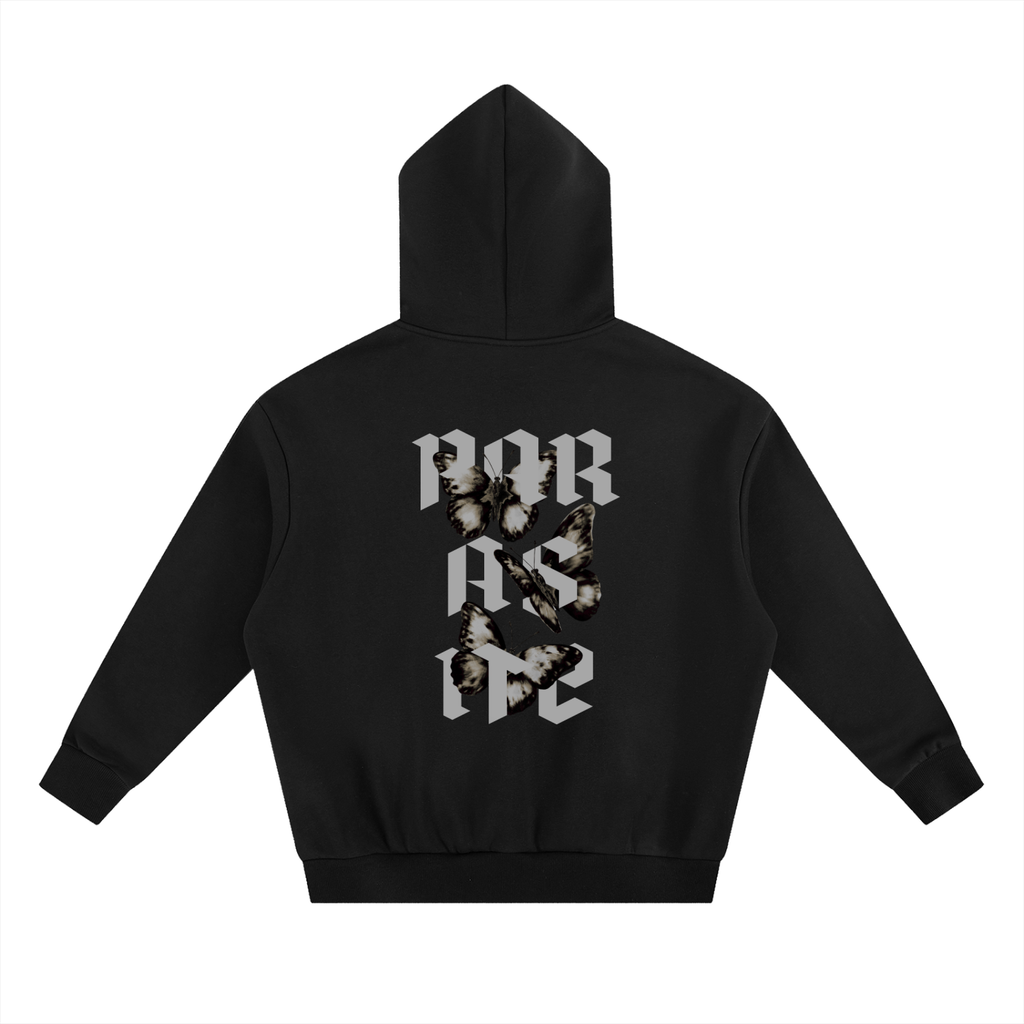 Heavyweight Boxy Hoodie. Parasite White