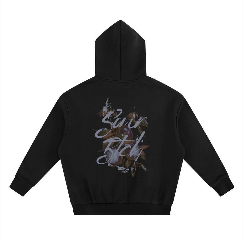 Heavyweight Boxy Hoodie. SourBtch (faded blue)