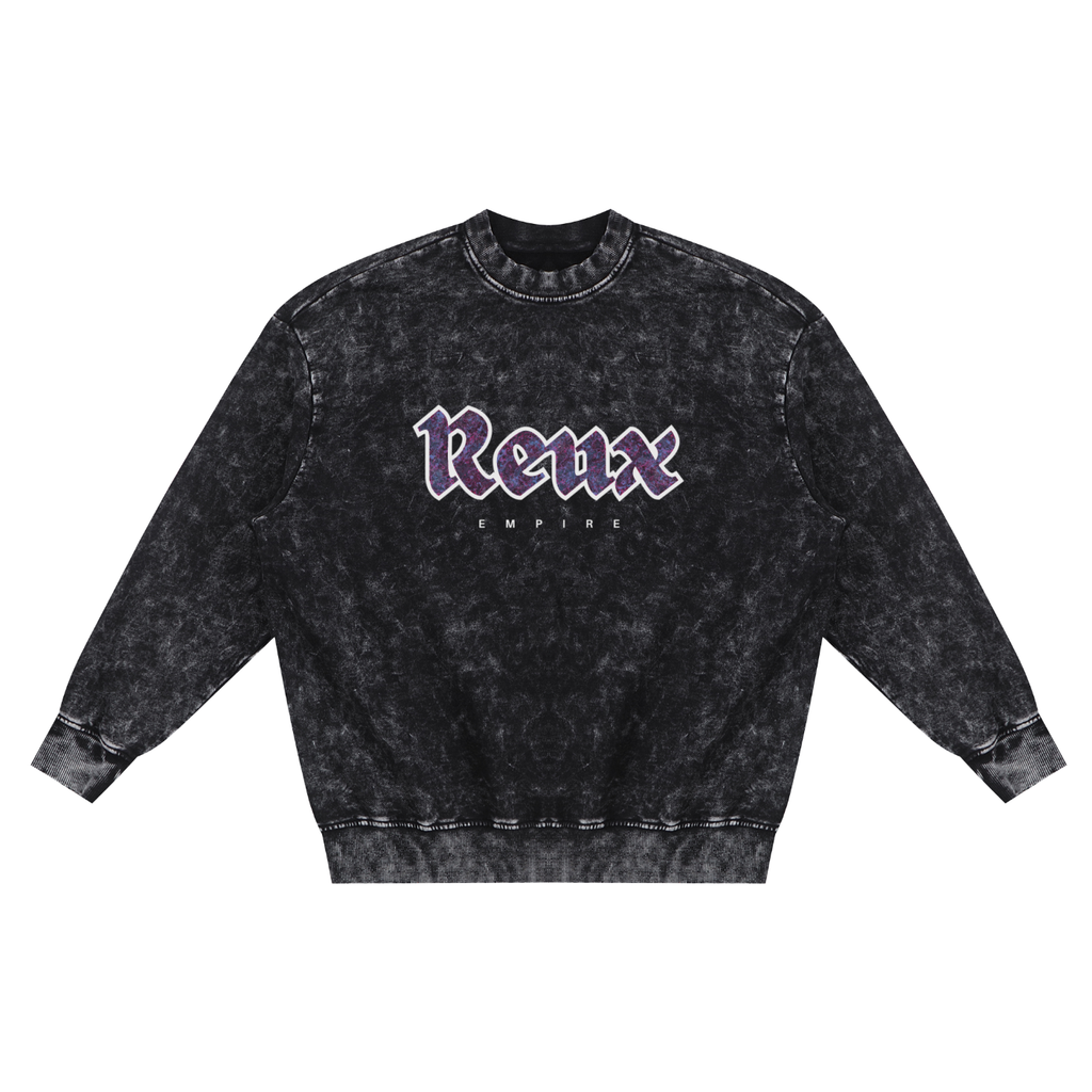 Snow Washed Reux Sweatshirt Purple