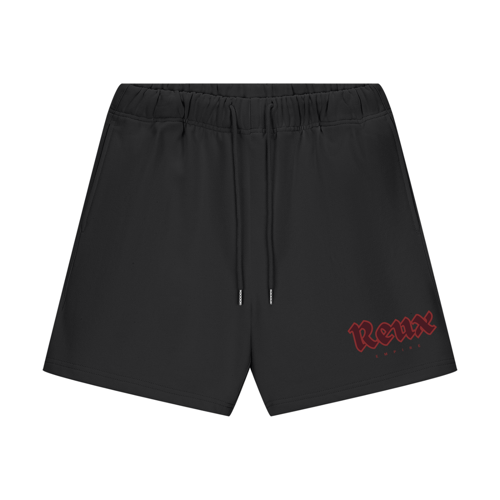 Heavyweight Fleece Shorts. Red logo
