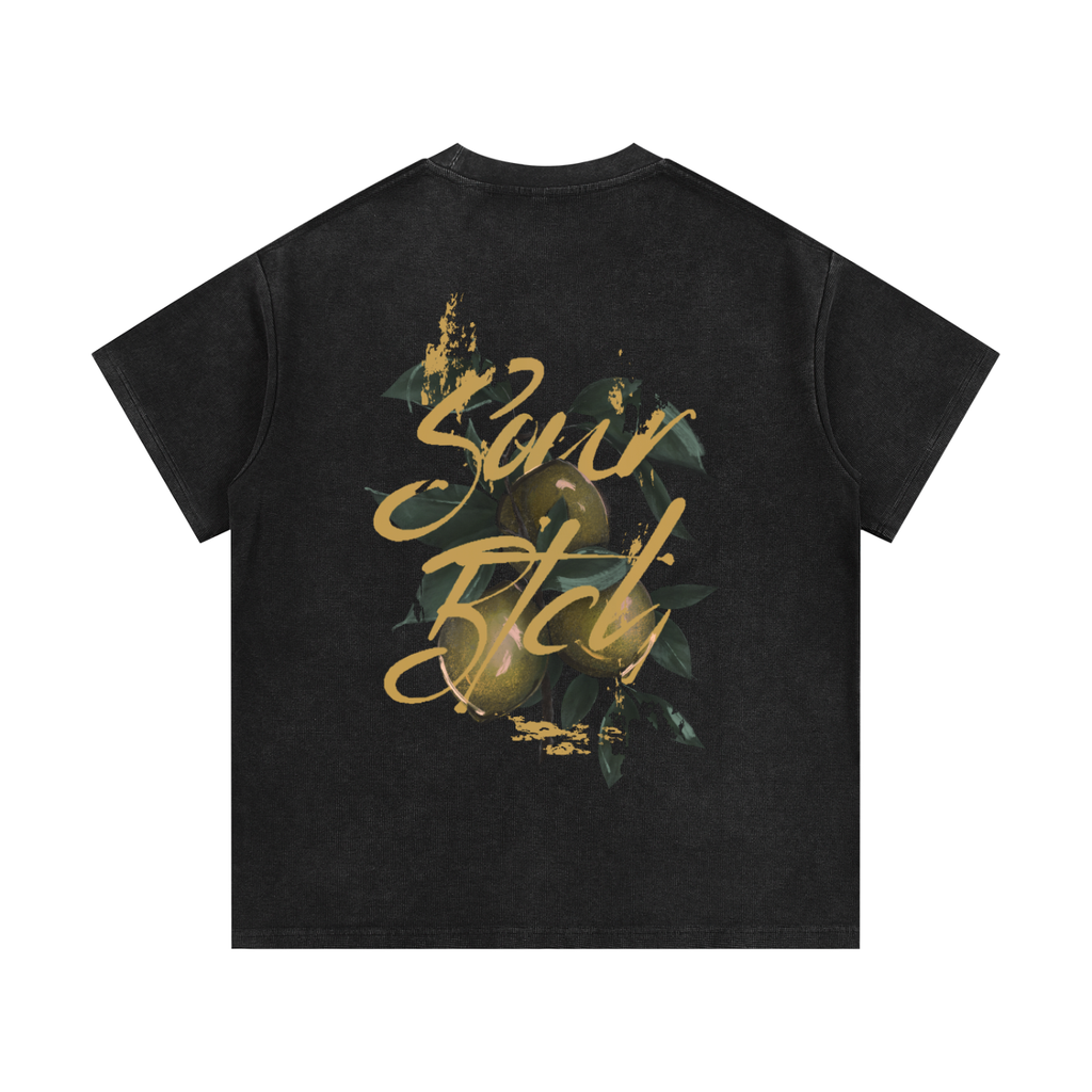 Waffle Knit Tee. SourBtch (yellow)