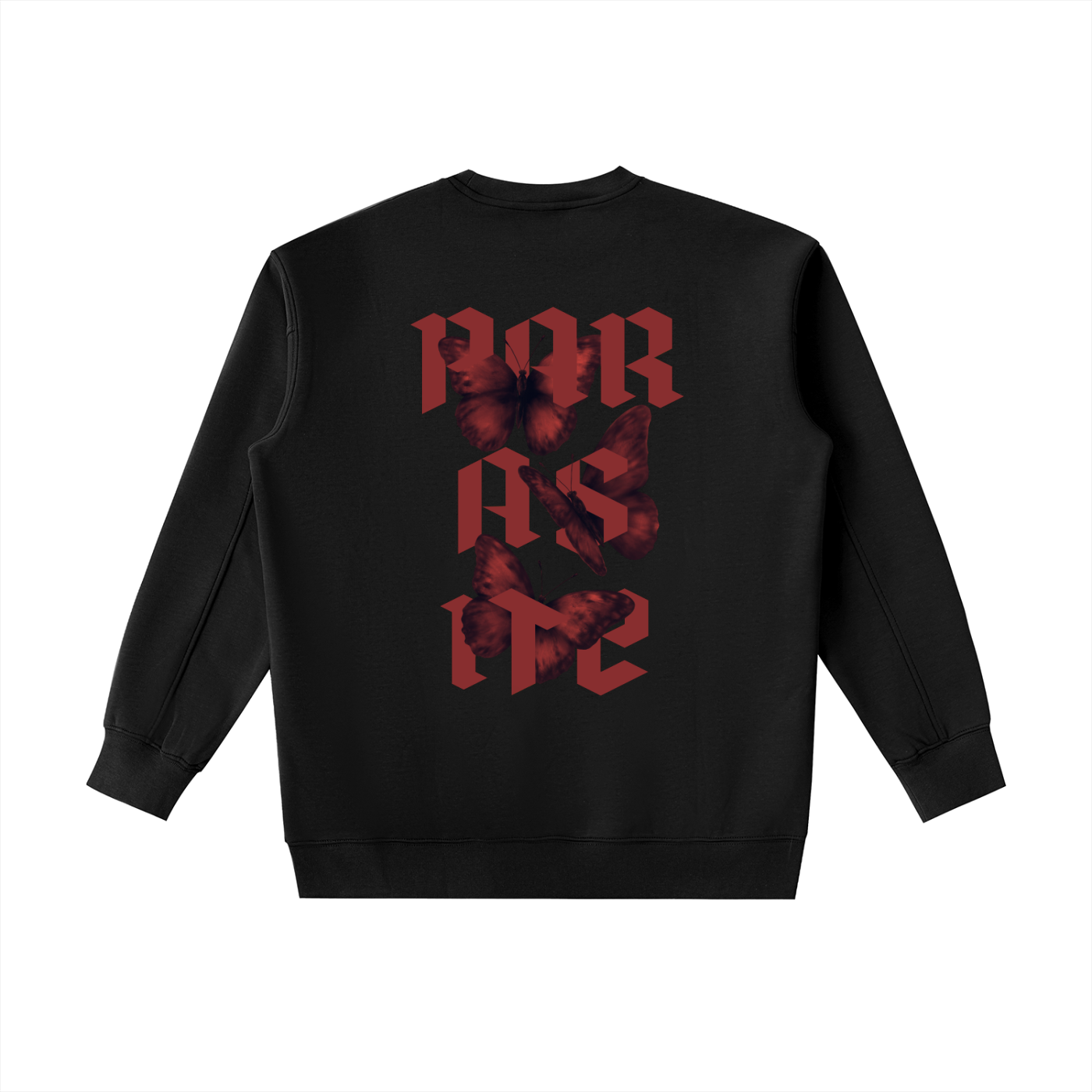 Heavyweight Crewneck Sweatshirt. Parasite Red