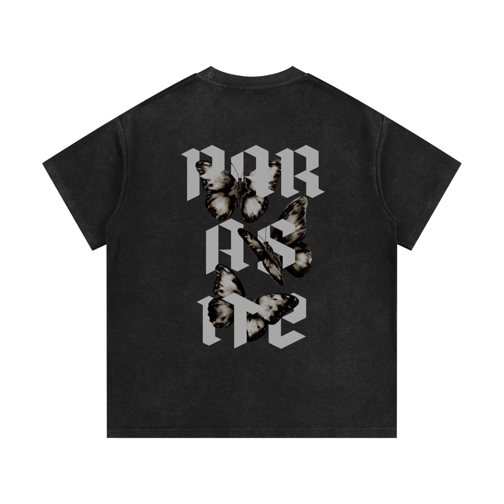 Waffle Knit Tee. Parasite White
