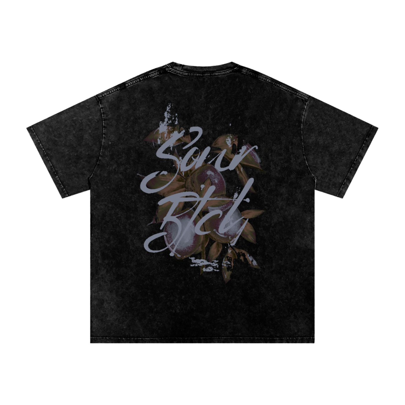 Snow Washed Oversized Tee SourBtch (faded blue)
