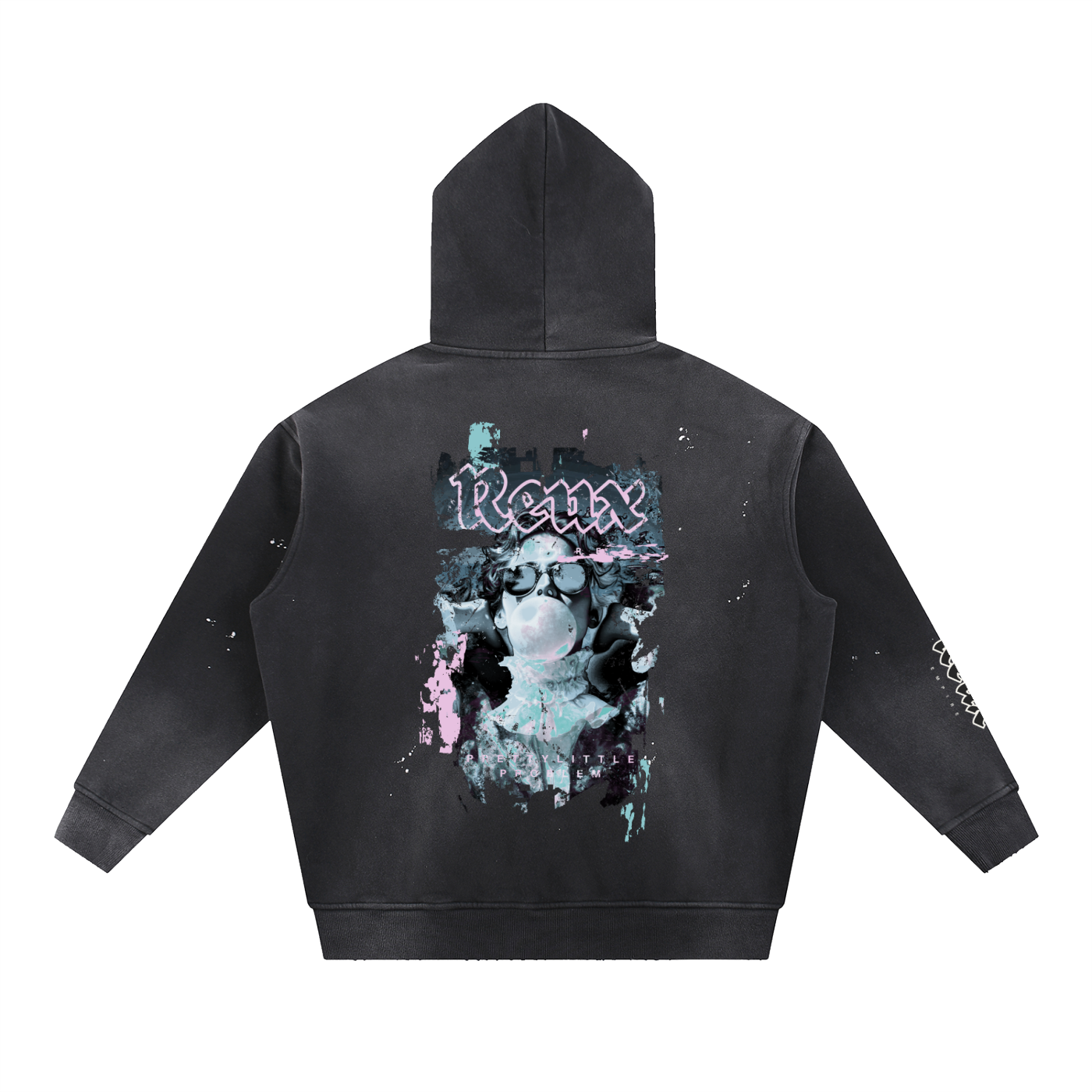 Vintage Washed pretty little problem Hoodie