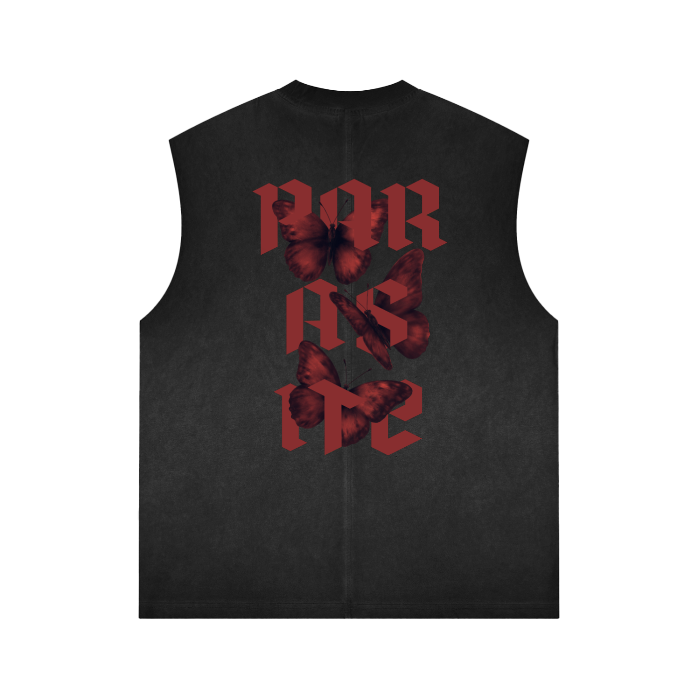 Reverse Washed Tank. Parasite Red