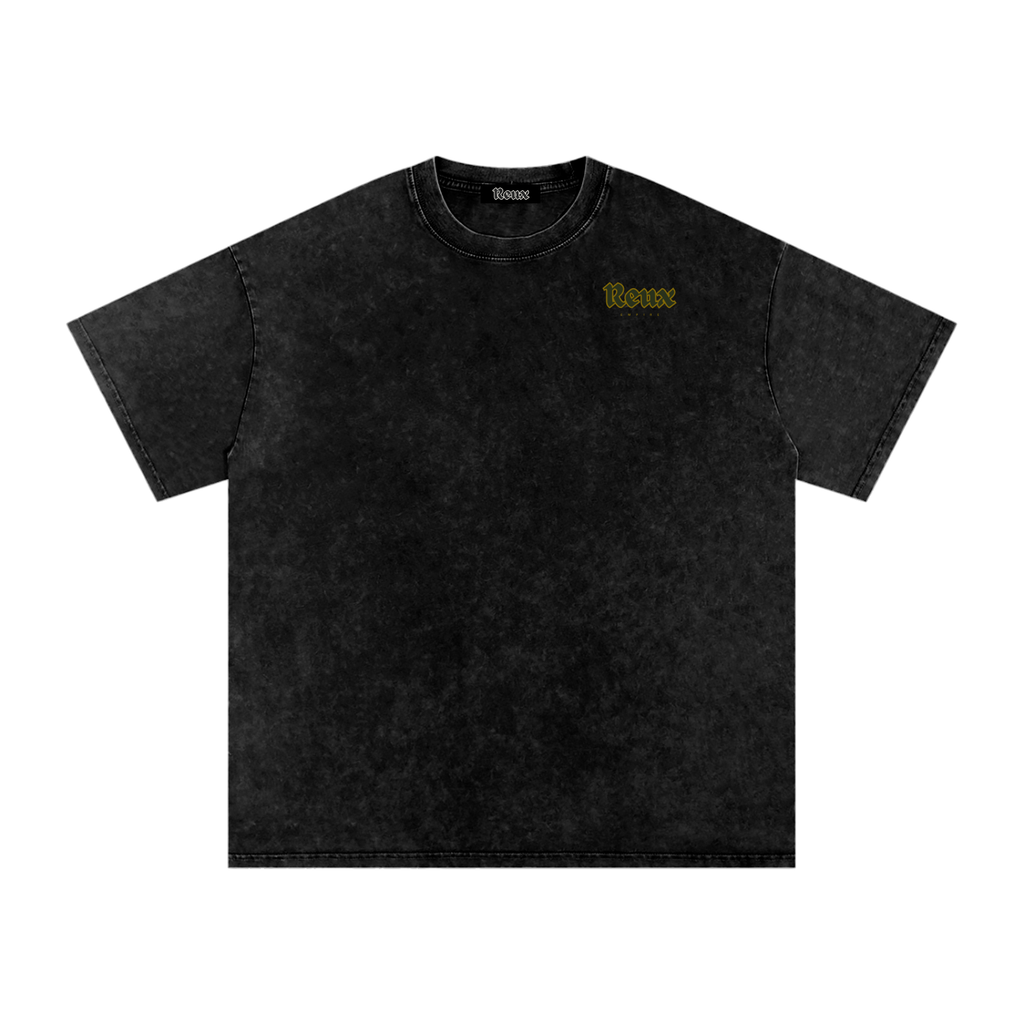 Snow Washed Oversized Tee. SourBtch (yellow)