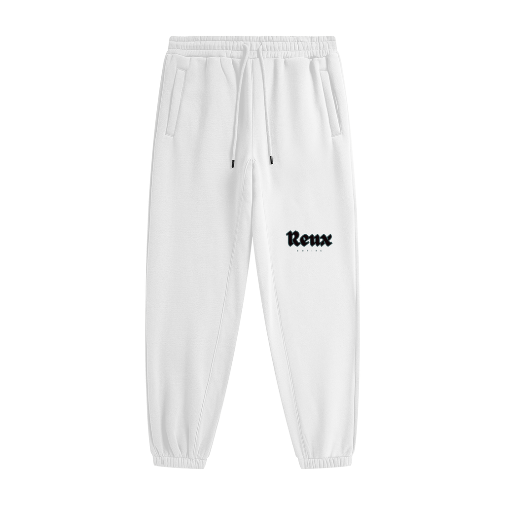 Cuffed Heavyweight logo Joggers (faded blue)