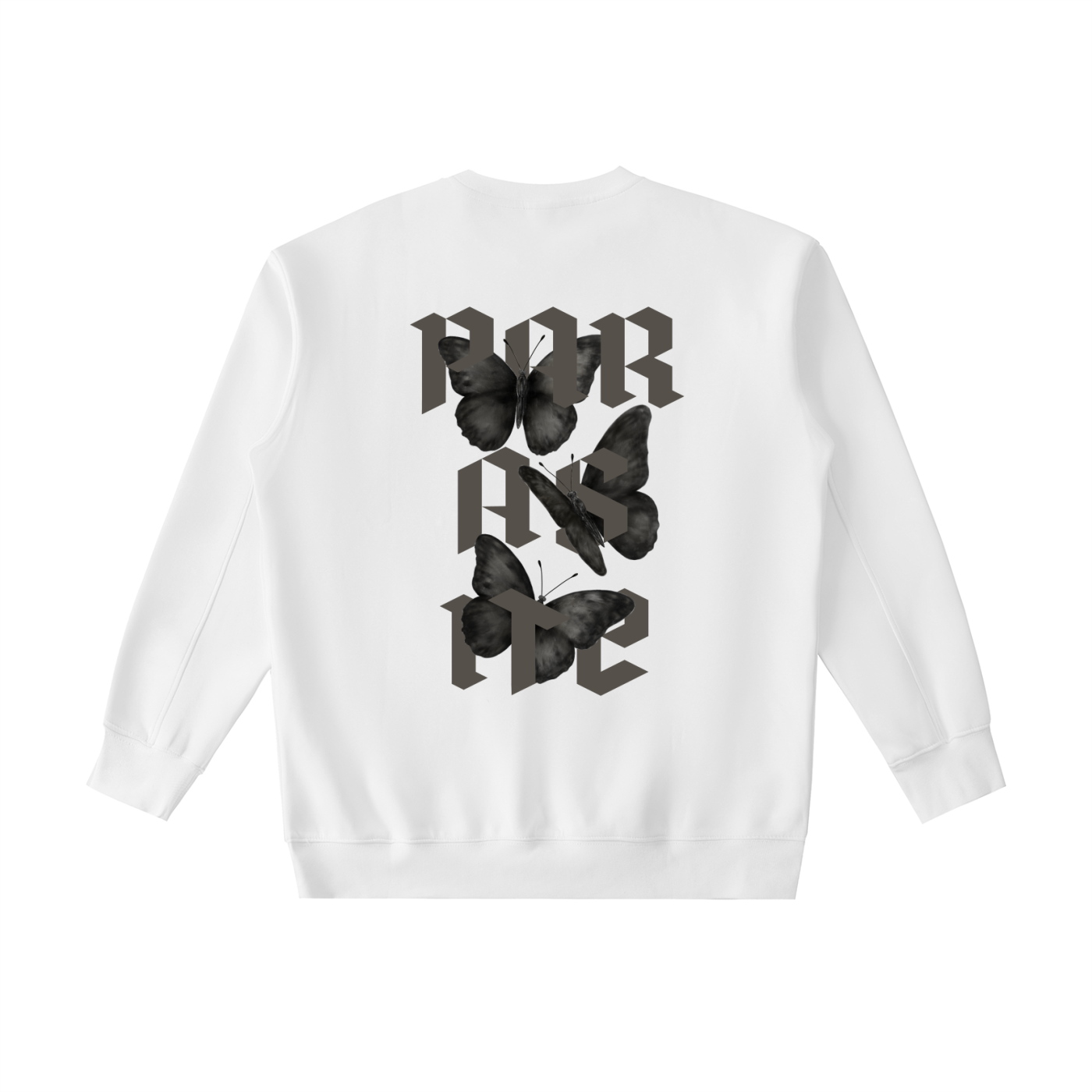 Heavyweight Crewneck Sweatshirt. Parasite Black