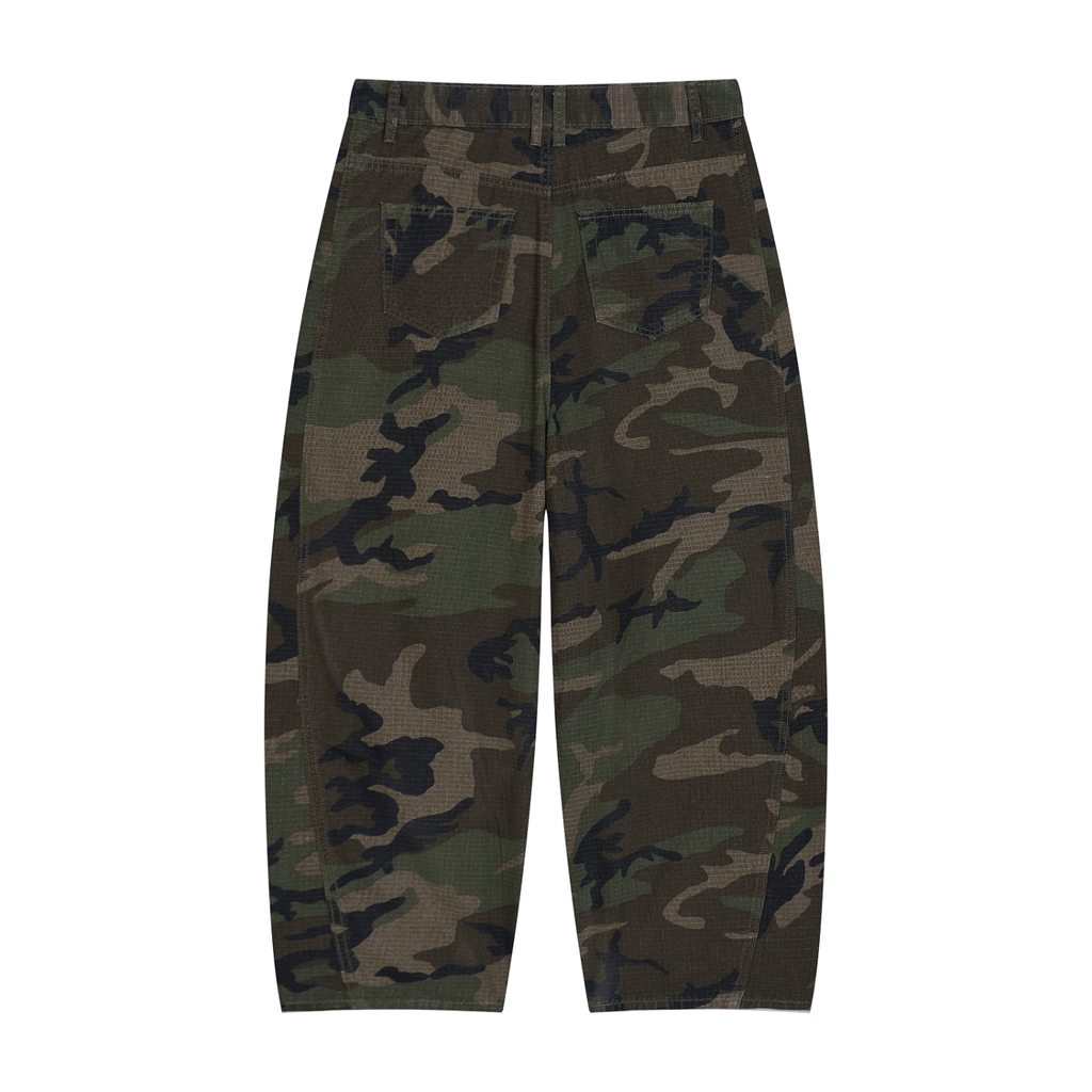 Camo Barrel Leg Cargos