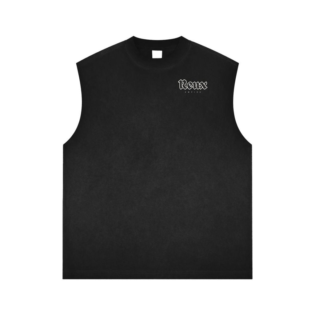 Reverse Washed Tank. Chrysanthemum