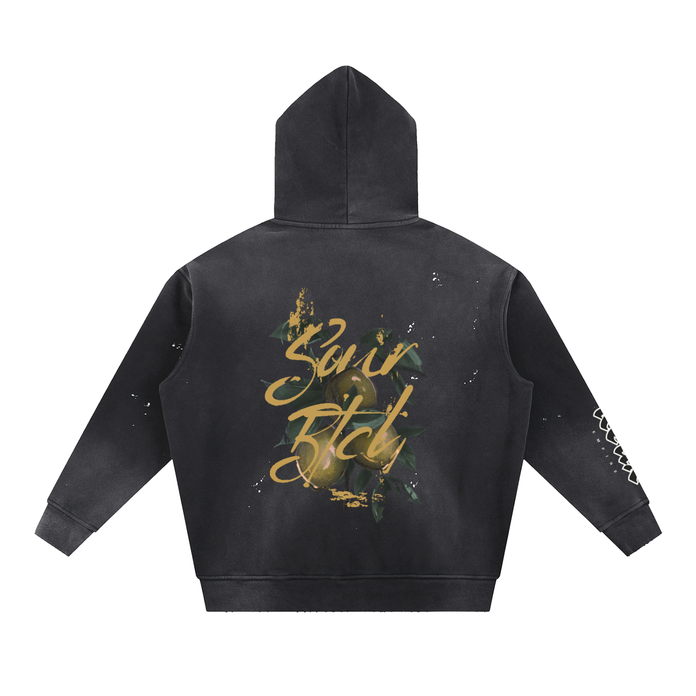 Vintage Wash SourBtch Frayed Hoodie