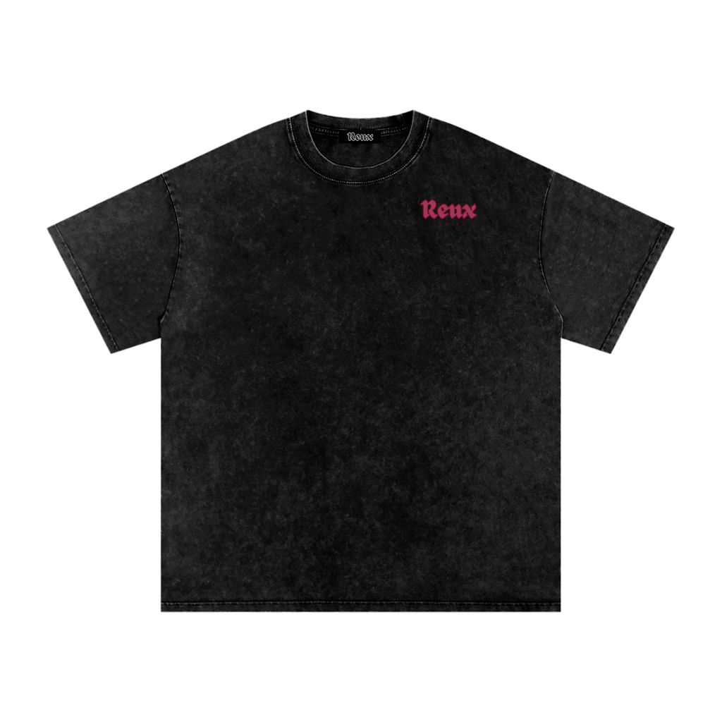 Snow Washed Oversized Tee. Hyena