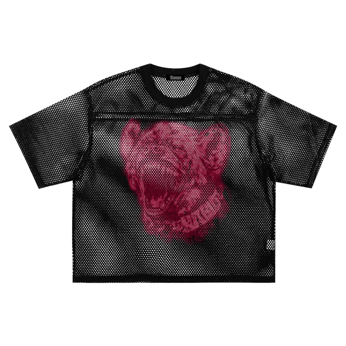 See-through Boxy Net Tee. Hyena