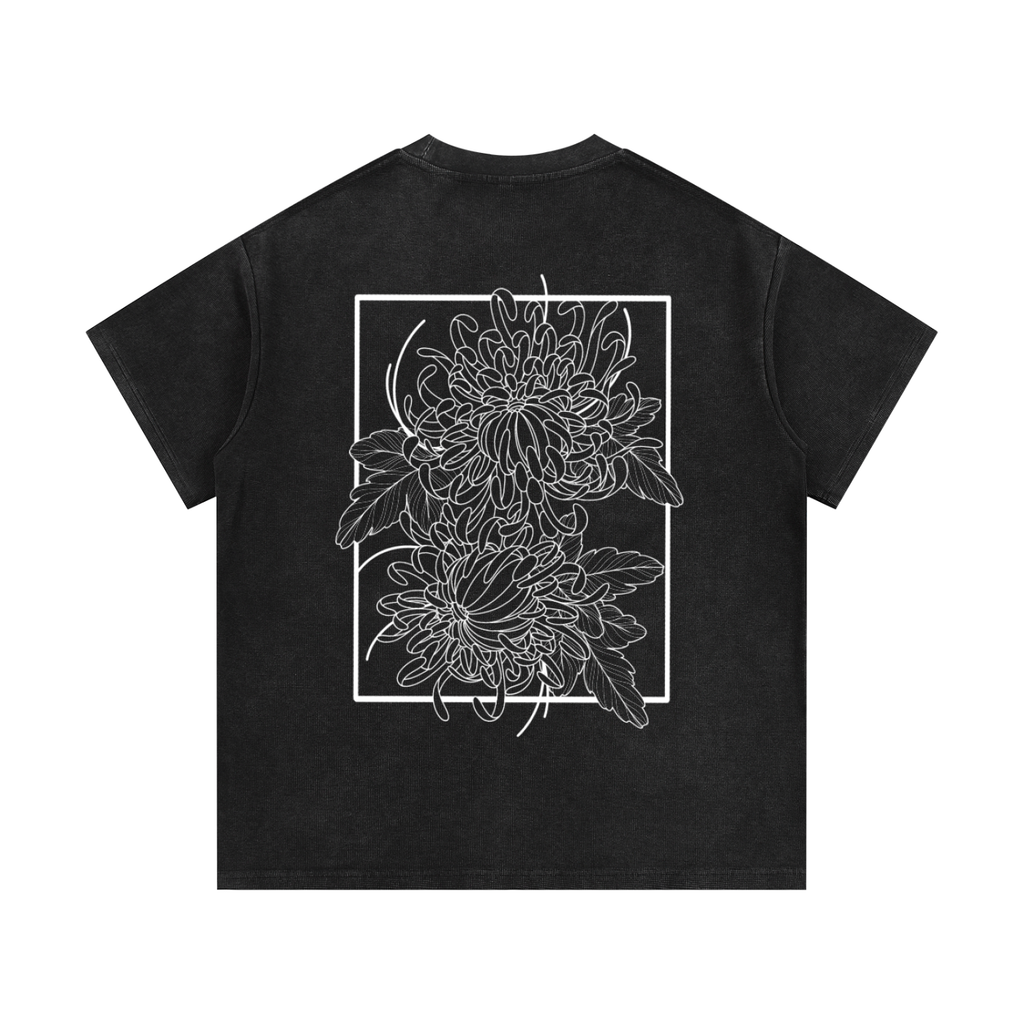 Waffle Knit Tee. Chrysanthemum