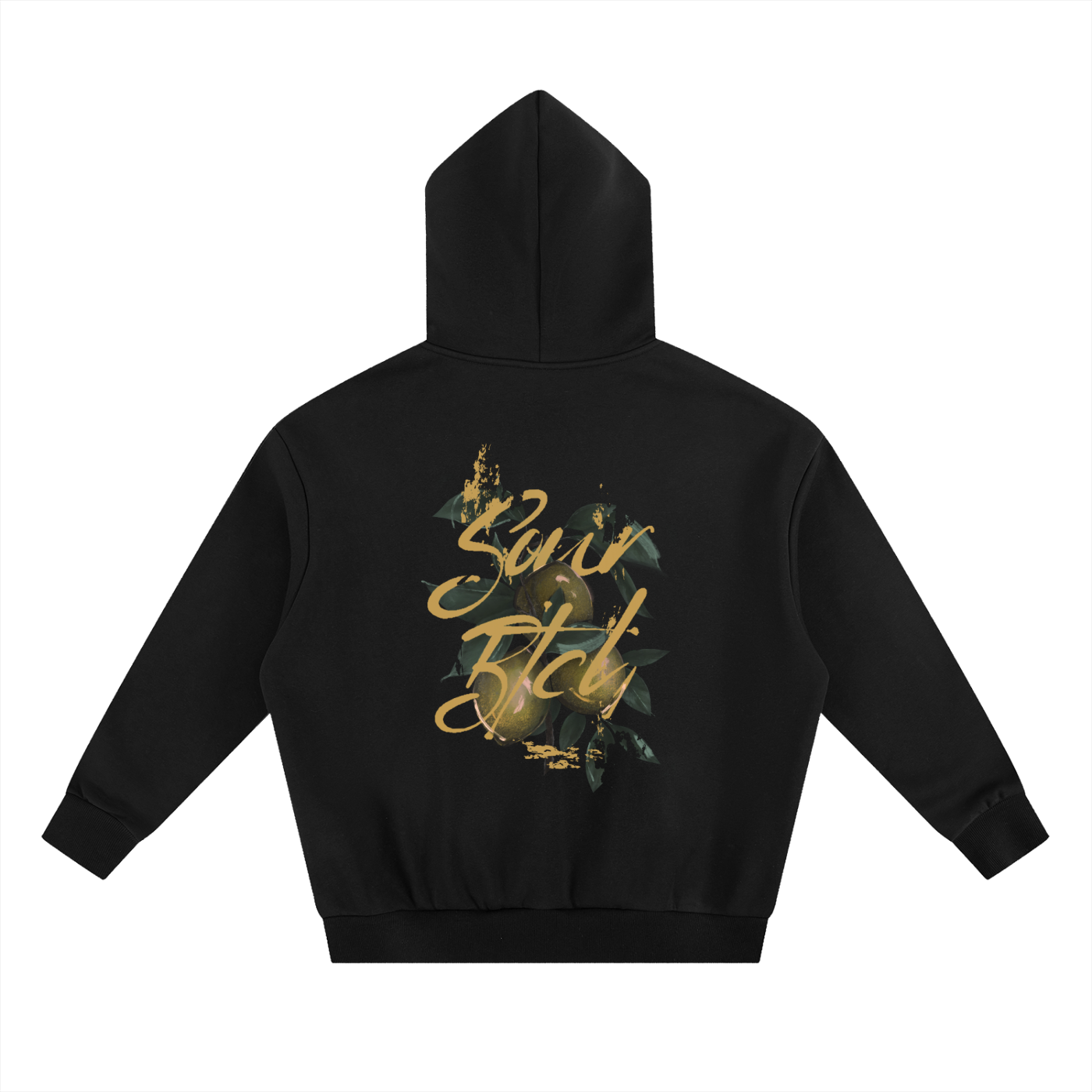 Heavyweight Boxy Hoodie. SourBtch (yellow)
