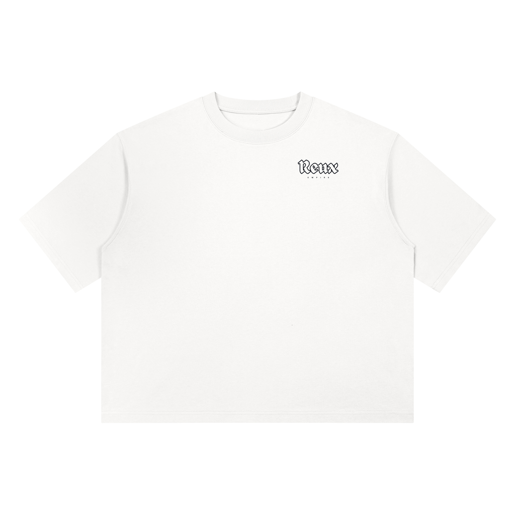 Heavyweight Boxy Tee. Hyena Black