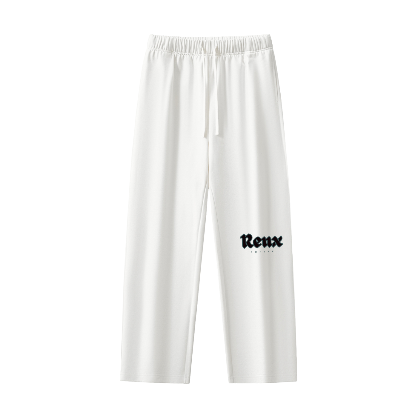 Heavyweight Straight-Leg Logo Sweatpants (faded blue)