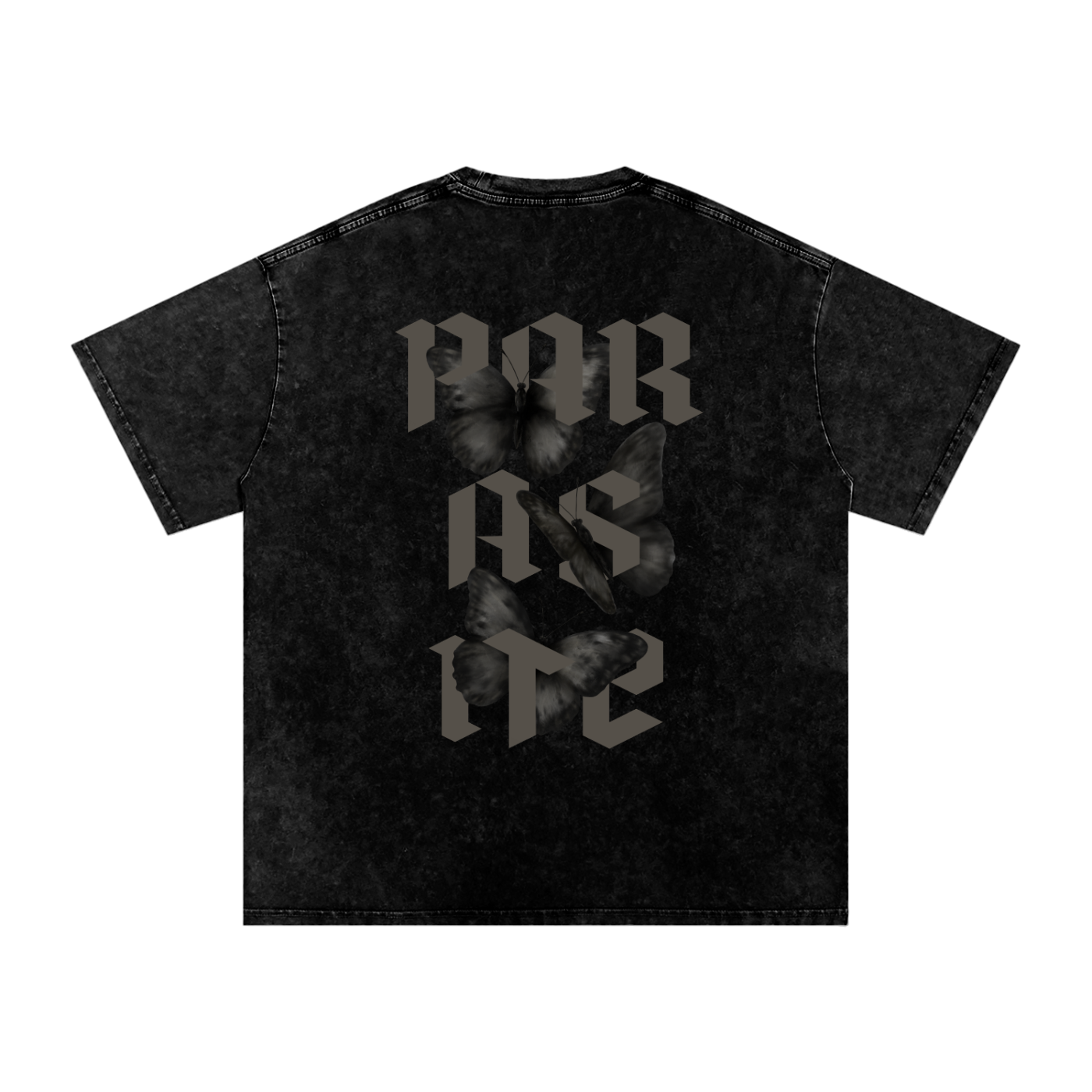 Snow Washed Oversized Tee. Parasite Grey