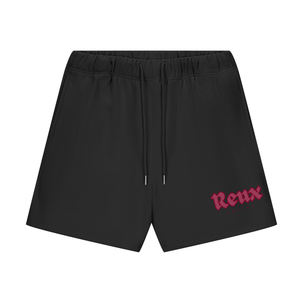 Heavyweight Fleece Red Logo Shorts