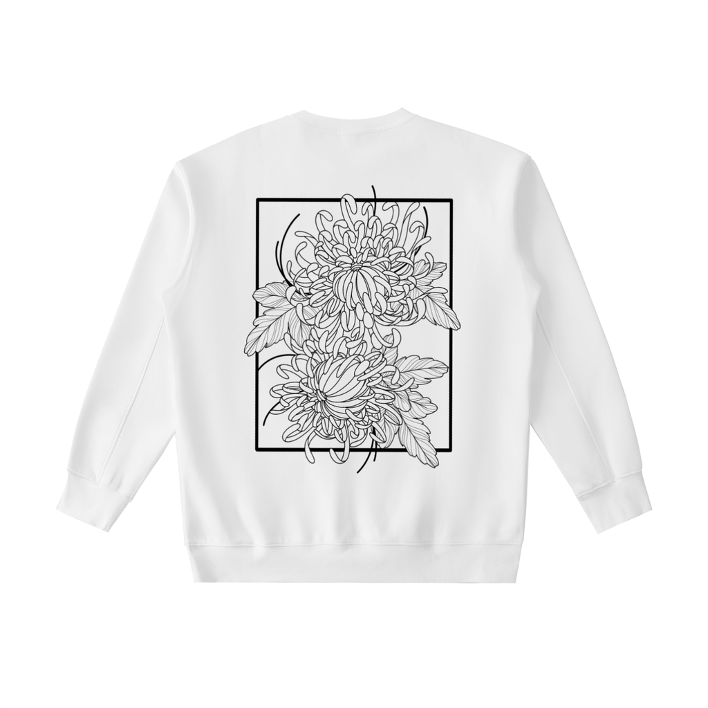 Heavyweight Crewneck Sweatshirt. Chrysanthemum Black