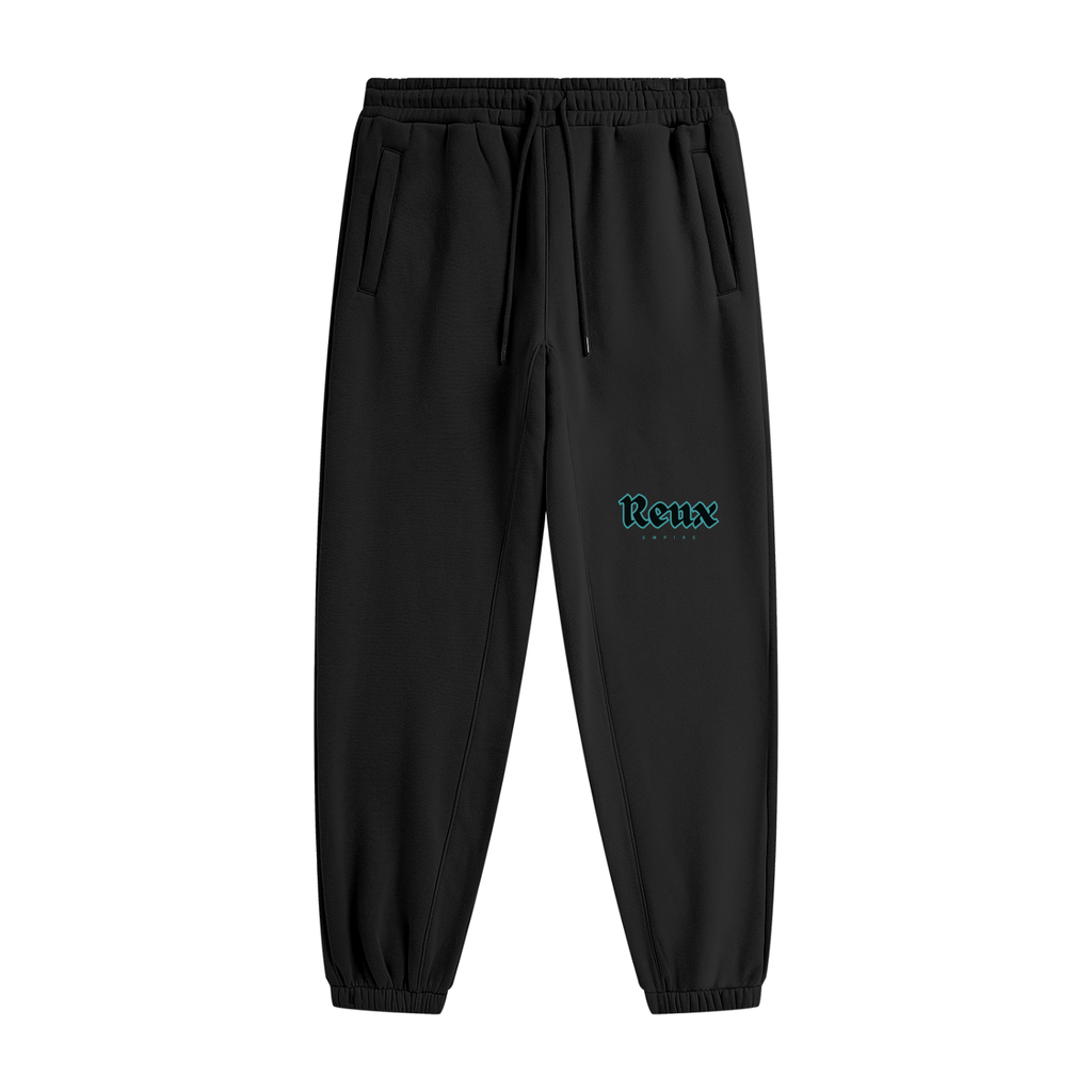 Cuffed Heavyweight logo Joggers (electric blue)