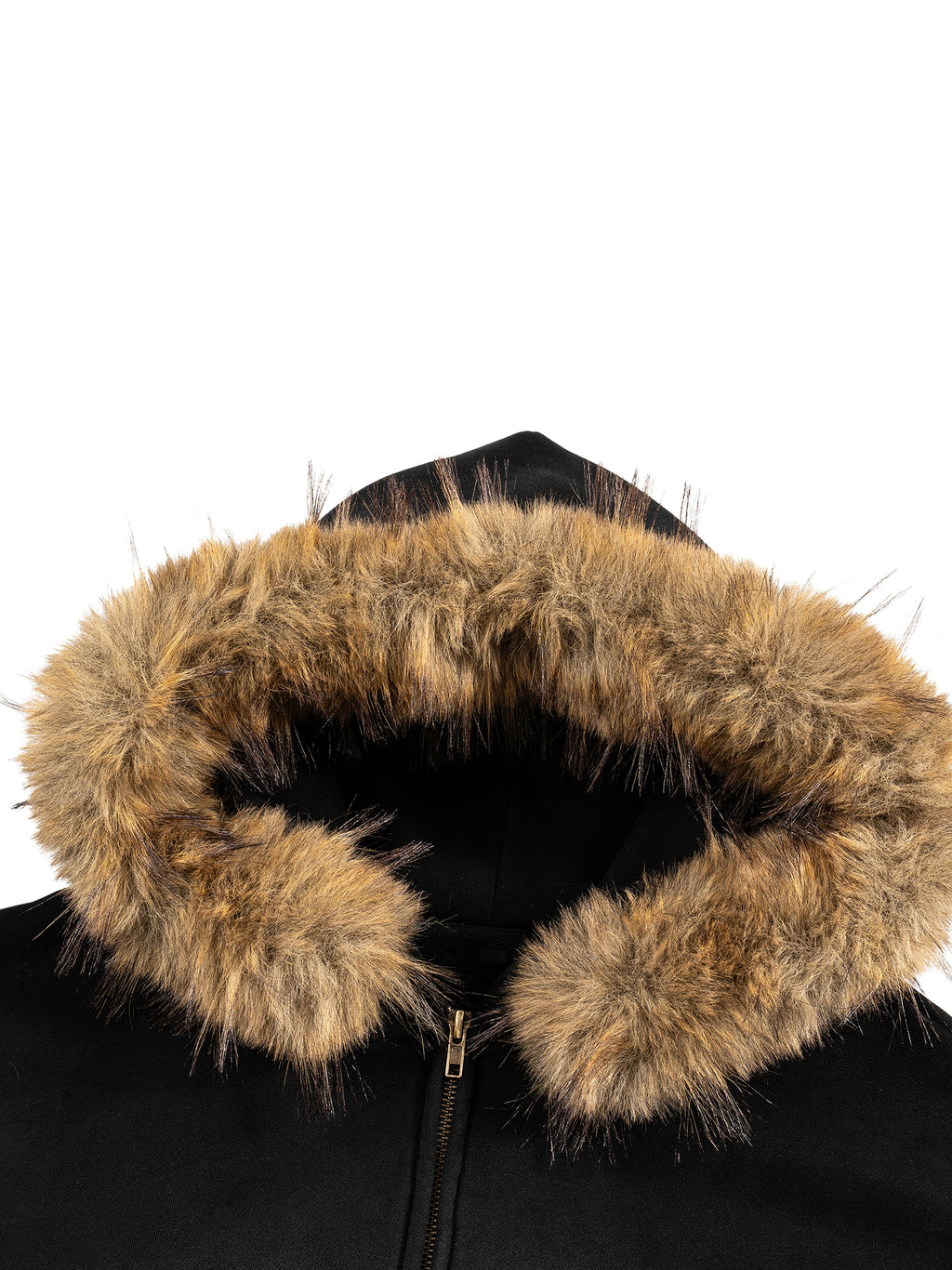 Sun Fade Boxy Sour Btch Detachable Fur Zoodie